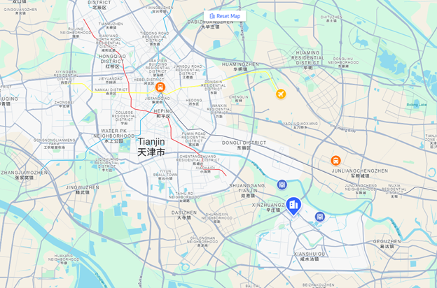 Map distance to NCEC
